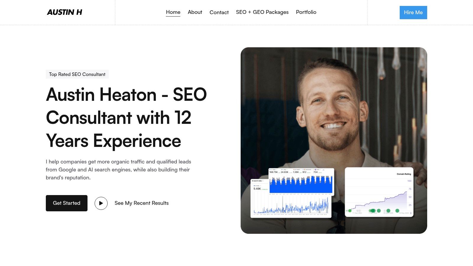 Austin Heaton, senior FinTech SEO consultant specializing in GEO and AI search optimization