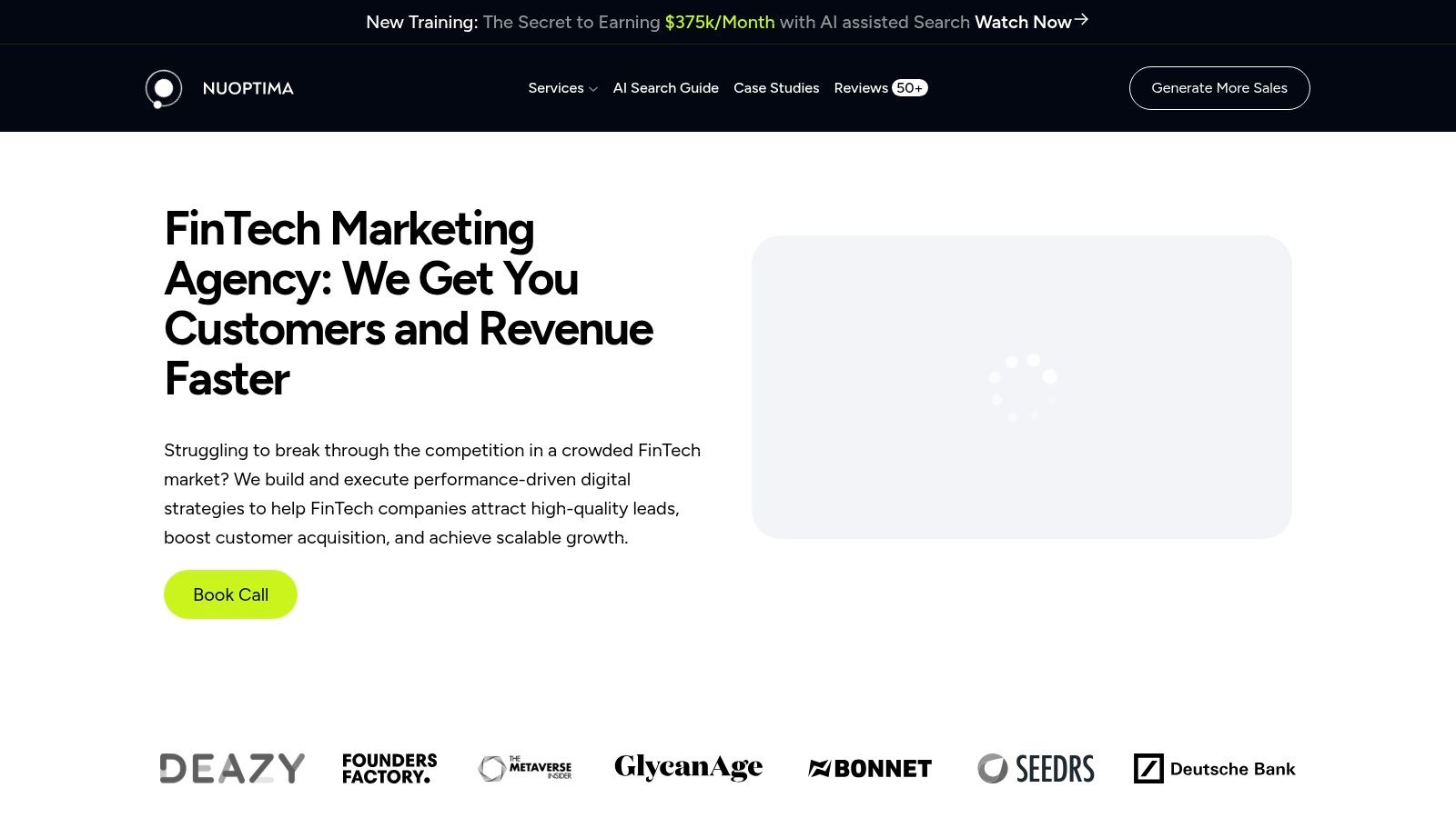 NUOPTIMA FinTech SEO agency specializing in programmatic SEO