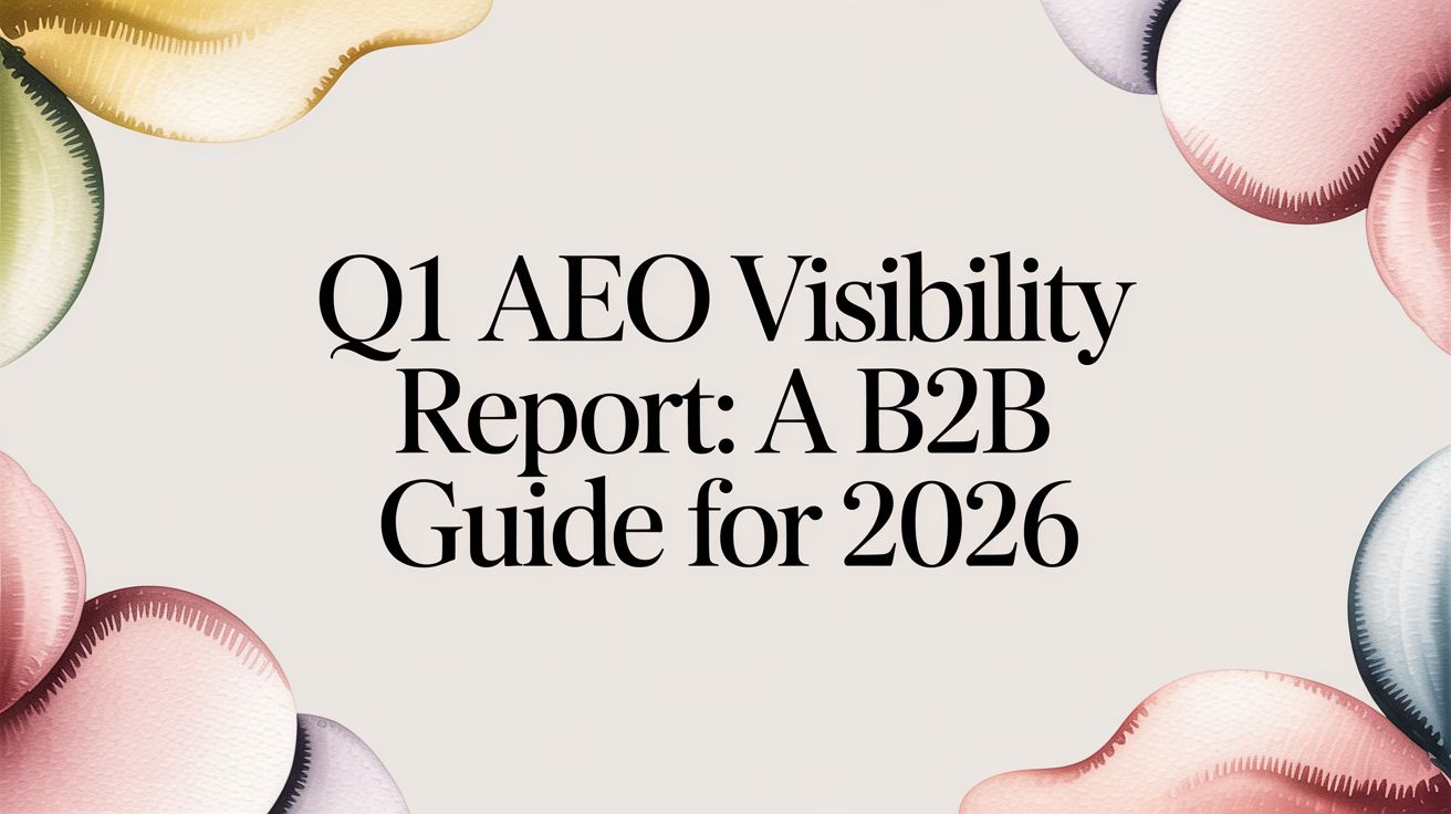 Q1 AEO Visibility Report: A B2B Guide for 2026